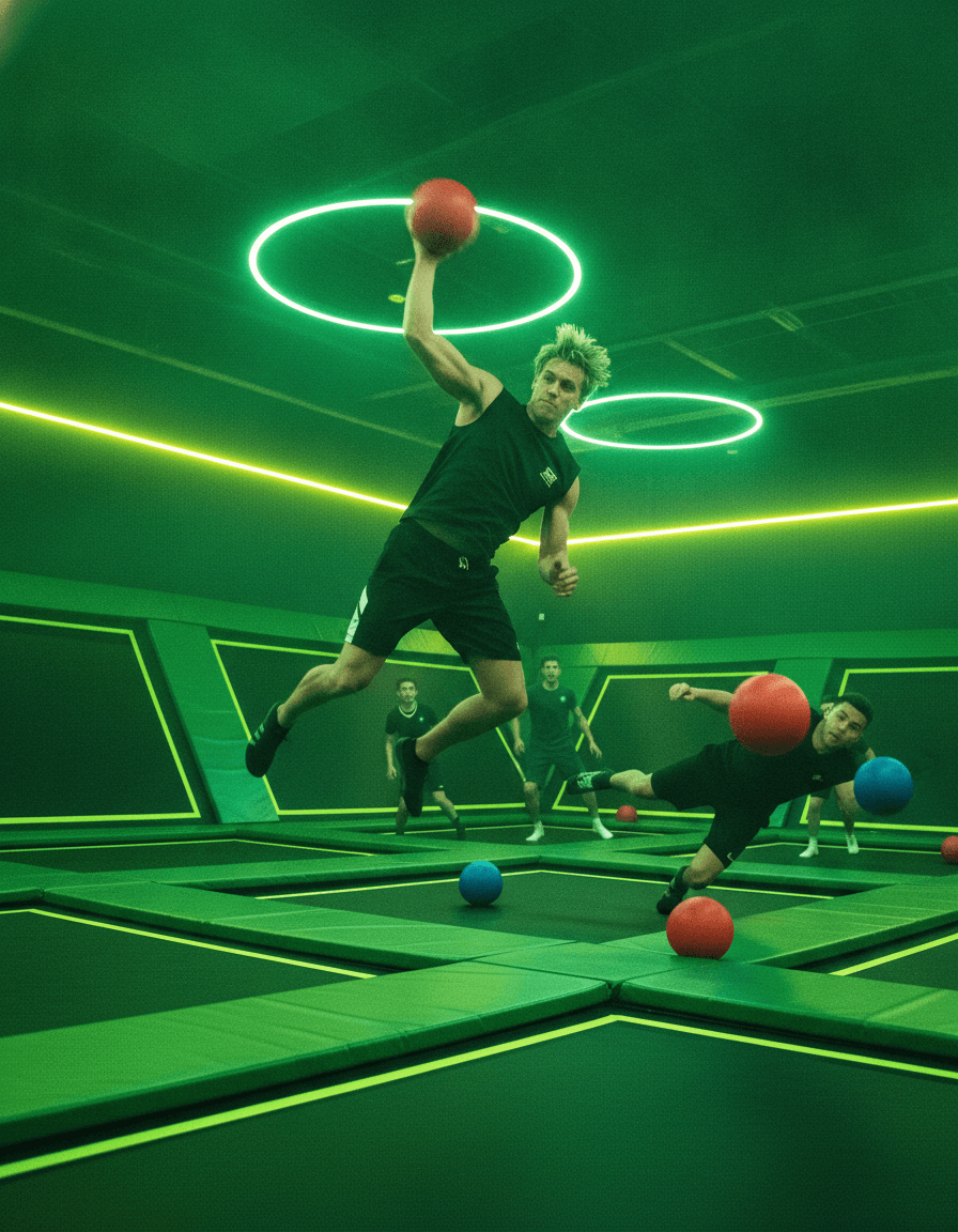 Trampoline Dodgeball